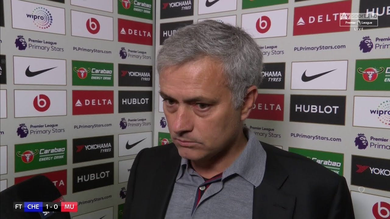 WATCH: Chelsea 1-0 Manchester United Jose Mourinho Post Match Interview