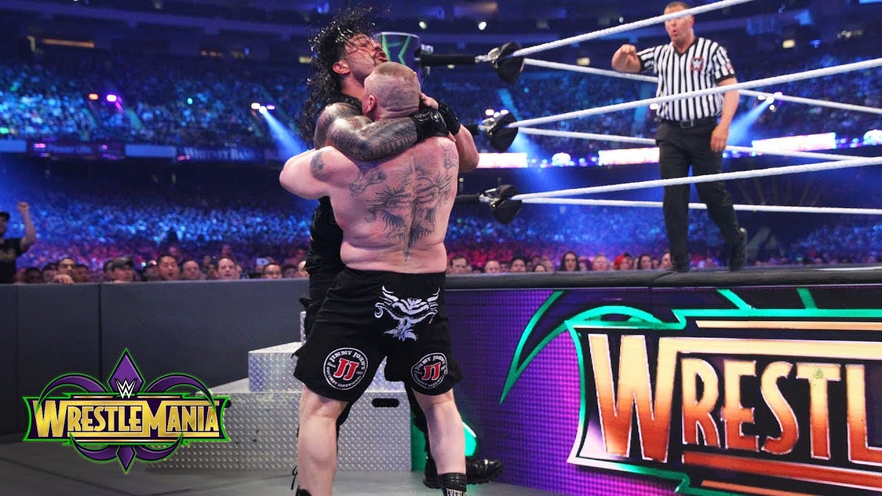 Video Brock Lesnar Brutalizes Roman Reigns In A Shocking Display